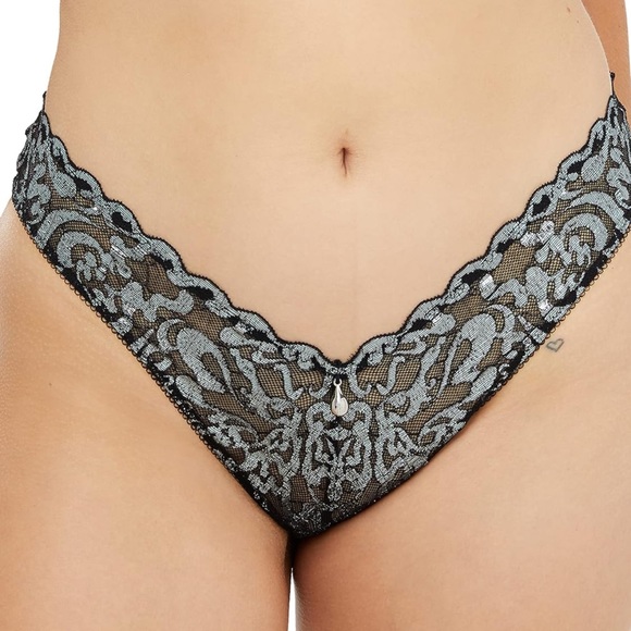 Savage X Women's Sharp Dresser Lace Brazilian Panty. Size S - Picture 5 of 7